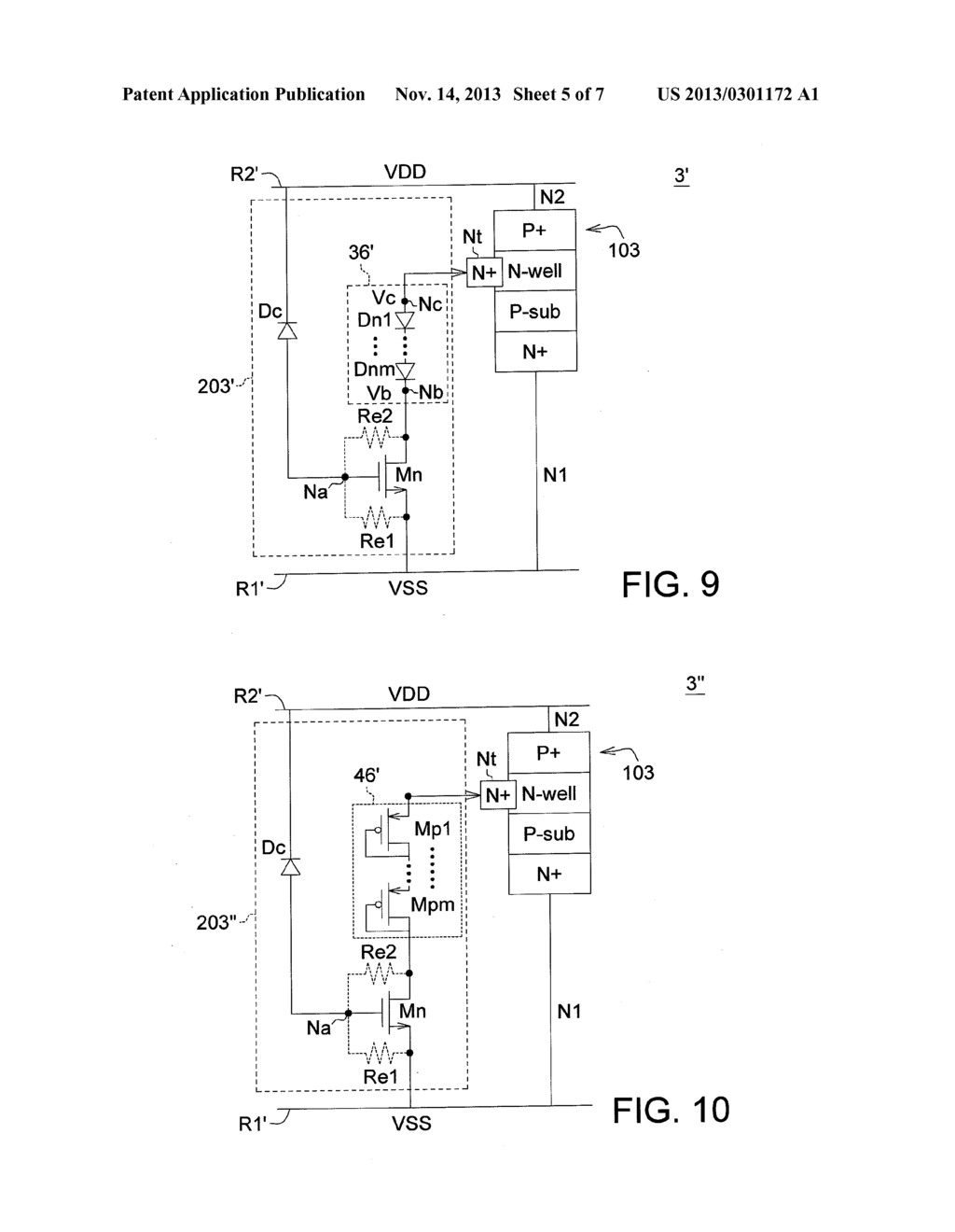 ELECTROSTATIC DISCHARGE PROTECTION APPARATUS AND ASSOCIATED METHOD - diagram, schematic, and image 06