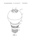 SOLID STATE LIGHT WITH ALIGNED LIGHT GUIDE AND INTEGRATED VENTED THERMAL     GUIDE diagram and image