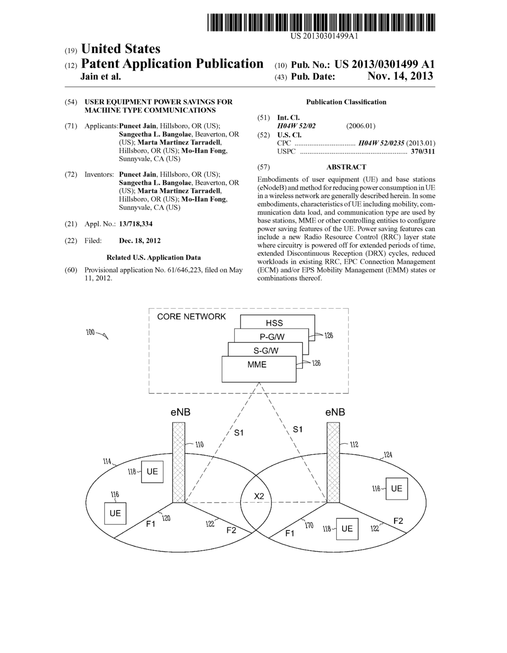 USER EQUIPMENT POWER SAVINGS FOR MACHINE TYPE COMMUNICATIONS - diagram, schematic, and image 01