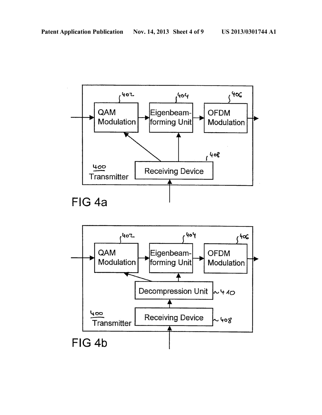 METHOD FOR TRANSMITTING A SIGNAL FROM A TRANSMITTER TO A RECEIVER IN A     POWER LINE COMMUNICATION NETWORK, TRANSMITTER, RECEIVER, POWER LINE     COMMUNICATION MODEM AND POWER LINE COMMUNICATION SYSTEM - diagram, schematic, and image 05