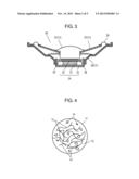 LOUDSPEAKER RESIN MOLDING COMPONENT AND LOUDSPEAKER USING THE SAME AND     ELECTRONIC DEVICE AND MOBILE APPARATUS USING THE LOUDSPEAKER diagram and image