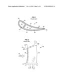 Near-Wall Serpentine Cooled Turbine Airfoil diagram and image