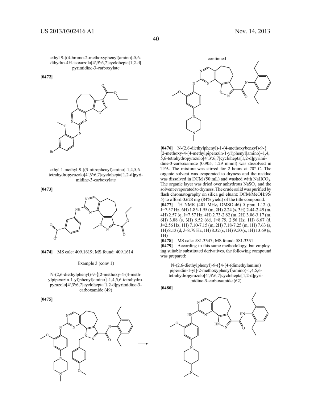 TRICYCLIC DERIVATIVES, PROCESS FOR THEIR PREPARATION AND THEIR USE AS     KINASE INHIBITORS - diagram, schematic, and image 44