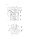 HOT RUNNER VALVE APPARATUS FOR AN INJECTION-MOLDING MACHINE diagram and image