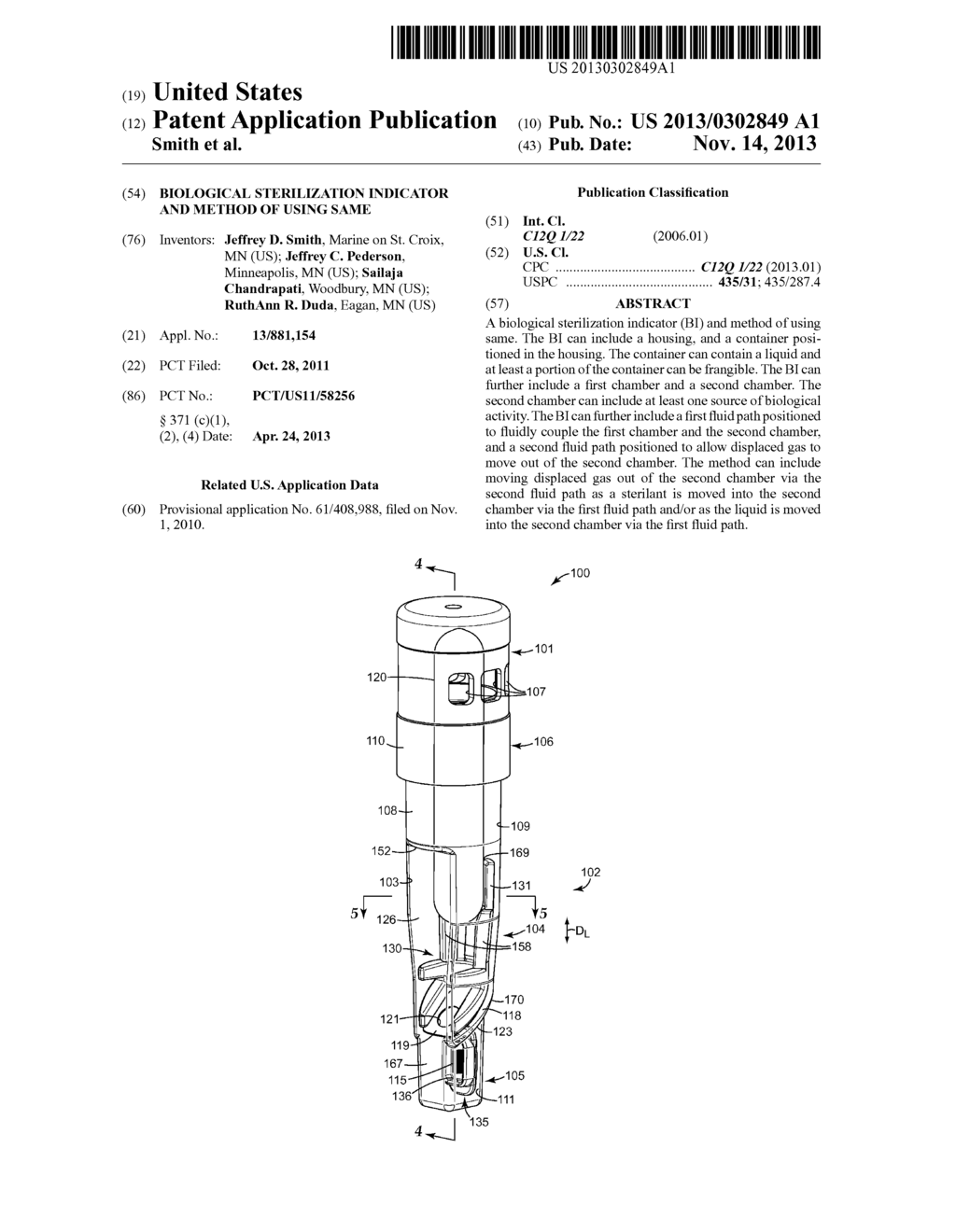 BIOLOGICAL STERILIZATION INDICATOR AND METHOD OF USING SAME - diagram, schematic, and image 01