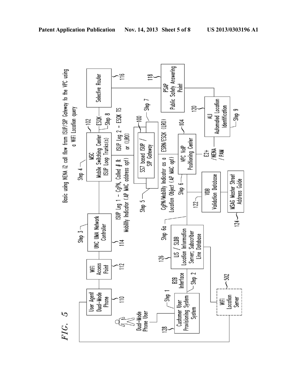 Integrated Services User Part (ISUP)/ Session Initiation Protocol (SIP)     Gateway for Unlicensed Mobile Access (UMA) Emergency Services Call Flow - diagram, schematic, and image 06