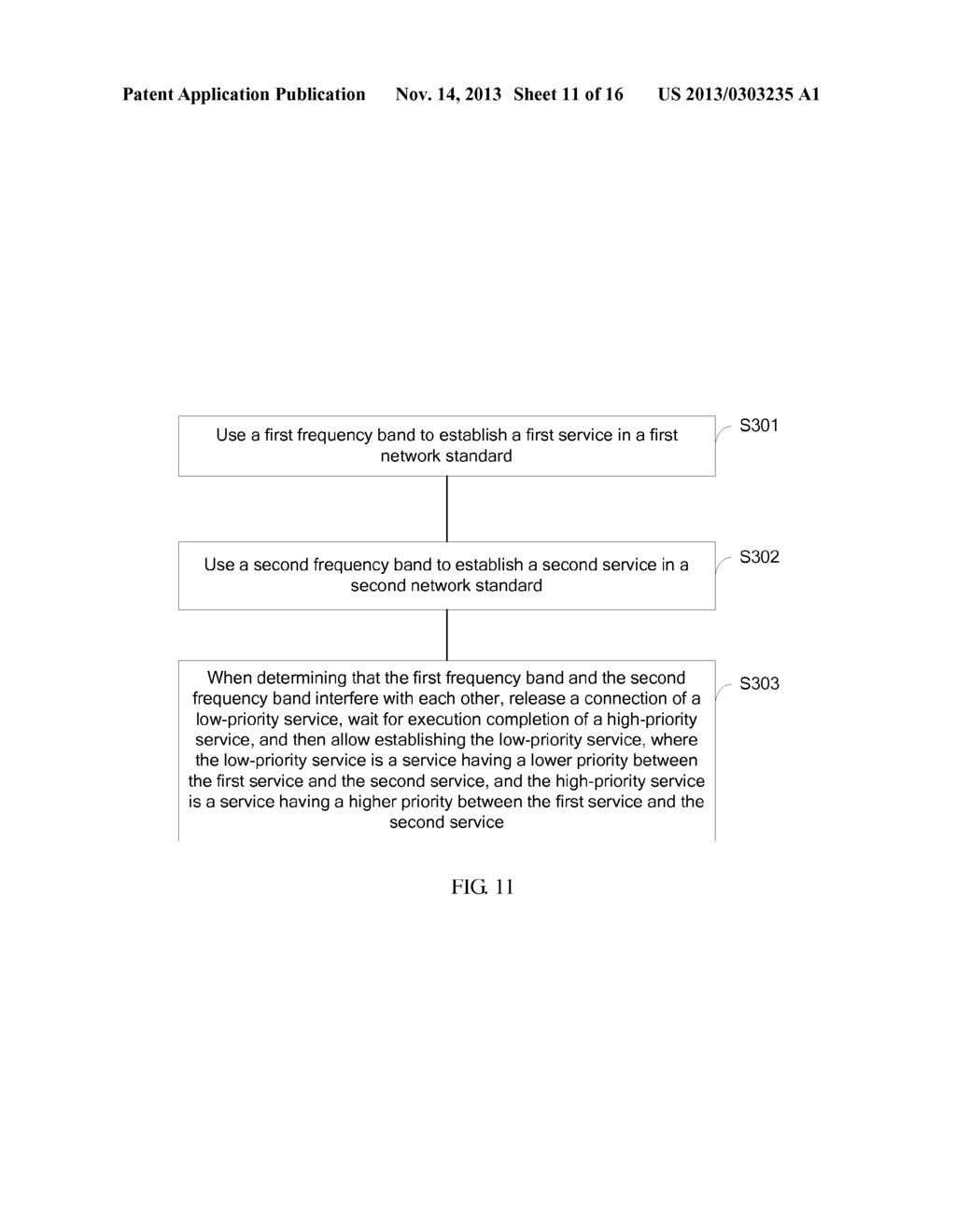 METHOD FOR REDUCING FREQUENCY BAND INTERFERENCE FOR MULTI-MODE TERMINAL,     MULTI-MODE TERMINAL, AND NETWORK DEVICE - diagram, schematic, and image 12