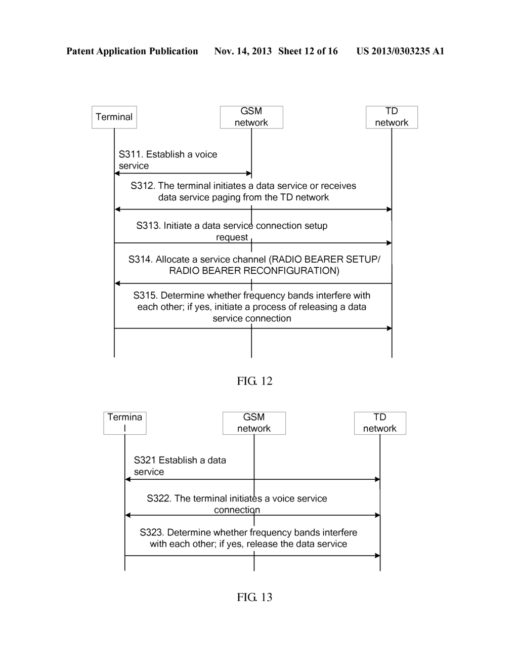 METHOD FOR REDUCING FREQUENCY BAND INTERFERENCE FOR MULTI-MODE TERMINAL,     MULTI-MODE TERMINAL, AND NETWORK DEVICE - diagram, schematic, and image 13