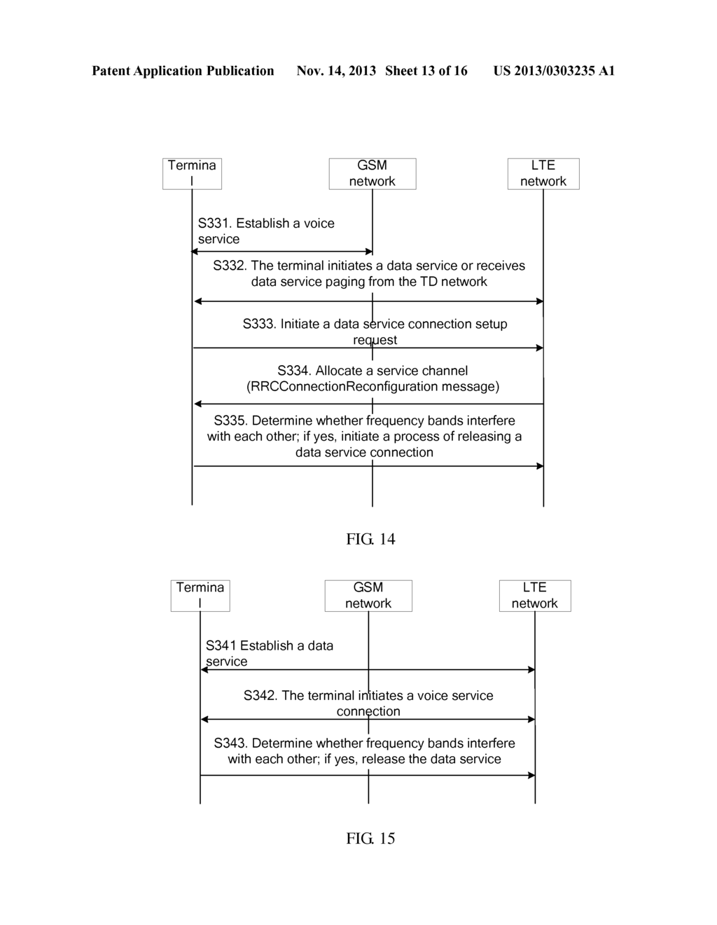 METHOD FOR REDUCING FREQUENCY BAND INTERFERENCE FOR MULTI-MODE TERMINAL,     MULTI-MODE TERMINAL, AND NETWORK DEVICE - diagram, schematic, and image 14