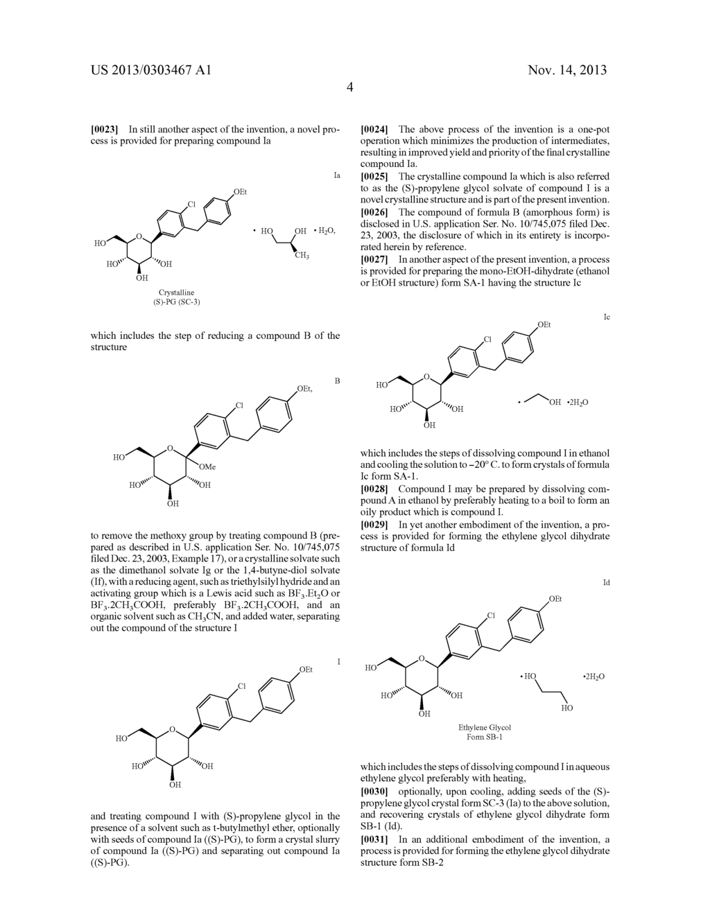 CRYSTAL STRUCTURES OF SGLT2 INHIBITORS AND PROCESSES FOR PREPARING SAME - diagram, schematic, and image 27