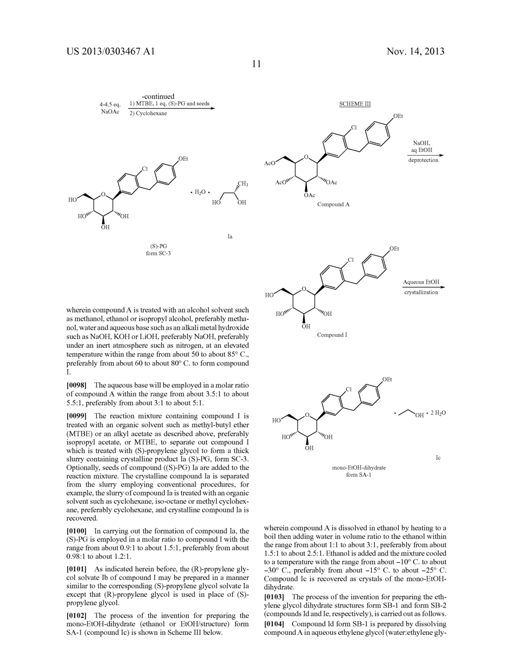 CRYSTAL STRUCTURES OF SGLT2 INHIBITORS AND PROCESSES FOR PREPARING SAME - diagram, schematic, and image 34