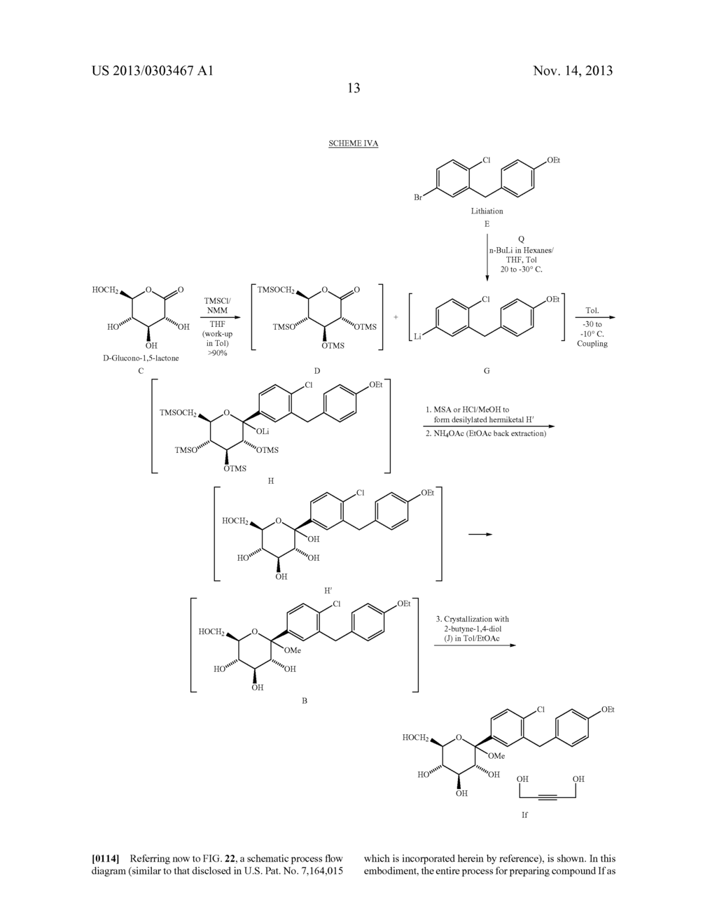CRYSTAL STRUCTURES OF SGLT2 INHIBITORS AND PROCESSES FOR PREPARING SAME - diagram, schematic, and image 36