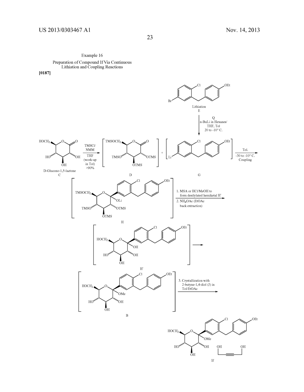 CRYSTAL STRUCTURES OF SGLT2 INHIBITORS AND PROCESSES FOR PREPARING SAME - diagram, schematic, and image 46