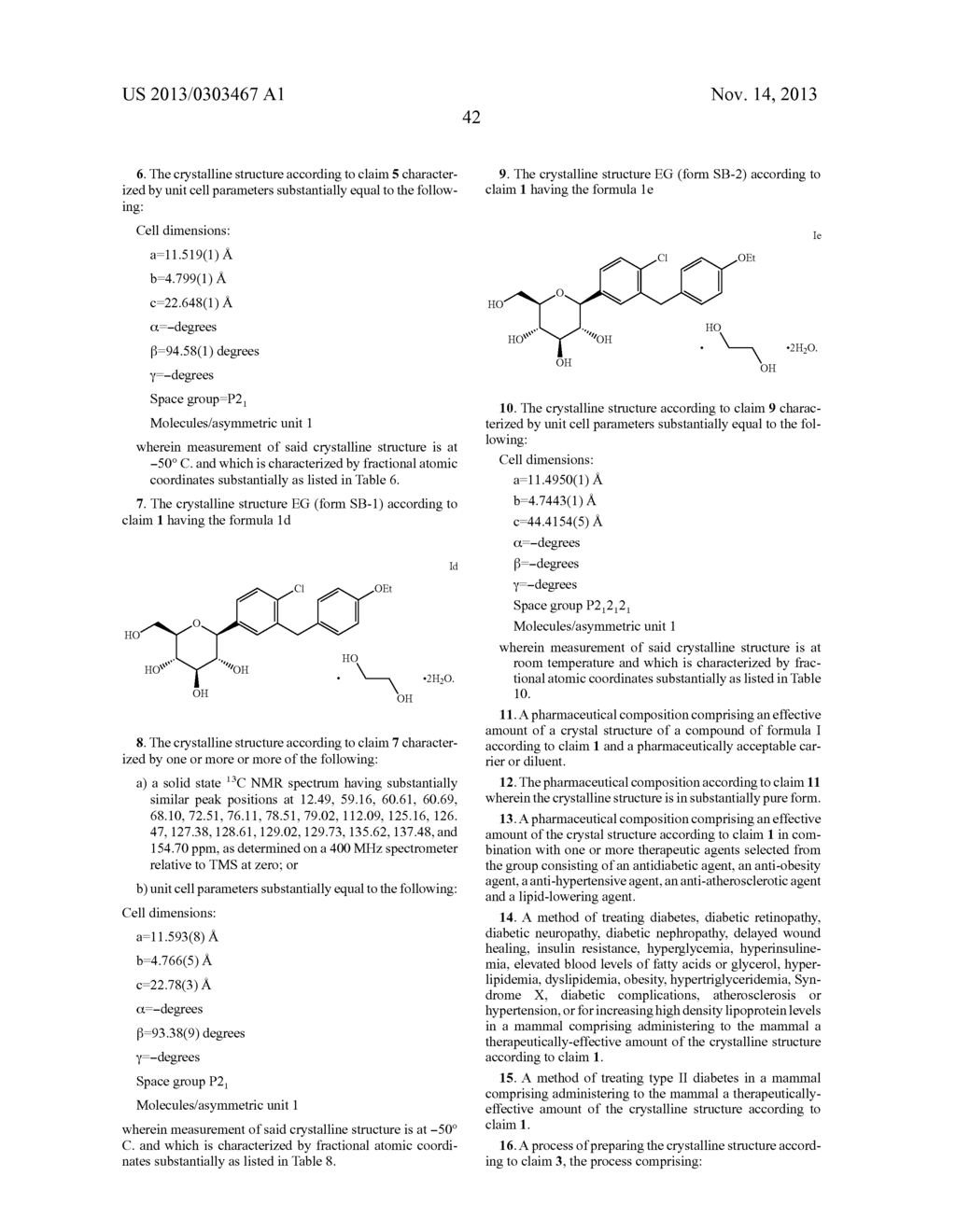 CRYSTAL STRUCTURES OF SGLT2 INHIBITORS AND PROCESSES FOR PREPARING SAME - diagram, schematic, and image 65