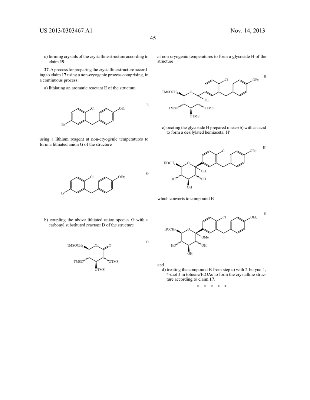 CRYSTAL STRUCTURES OF SGLT2 INHIBITORS AND PROCESSES FOR PREPARING SAME - diagram, schematic, and image 68