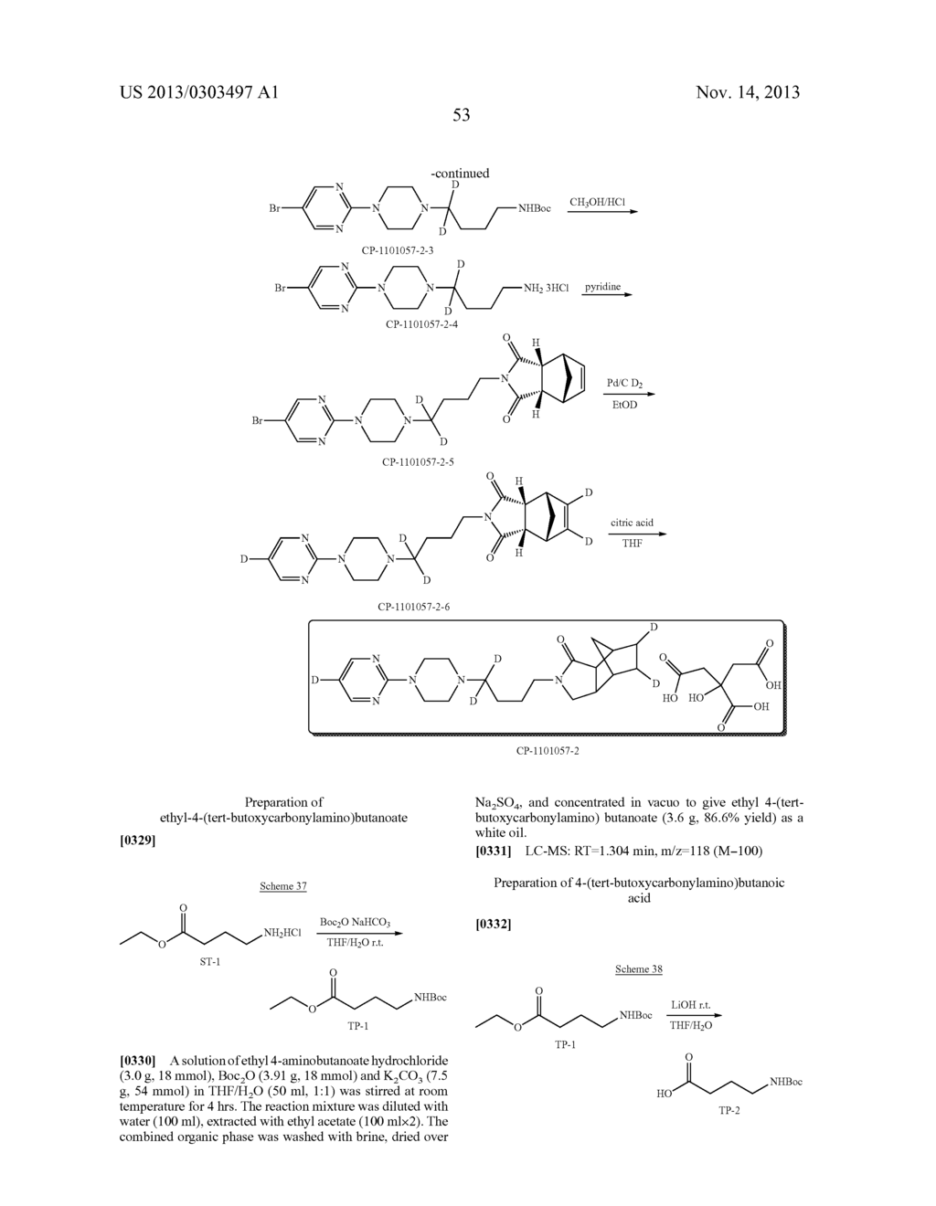 DEUTERATED 5-HT1A RECEPTOR AGONISTS - diagram, schematic, and image 54