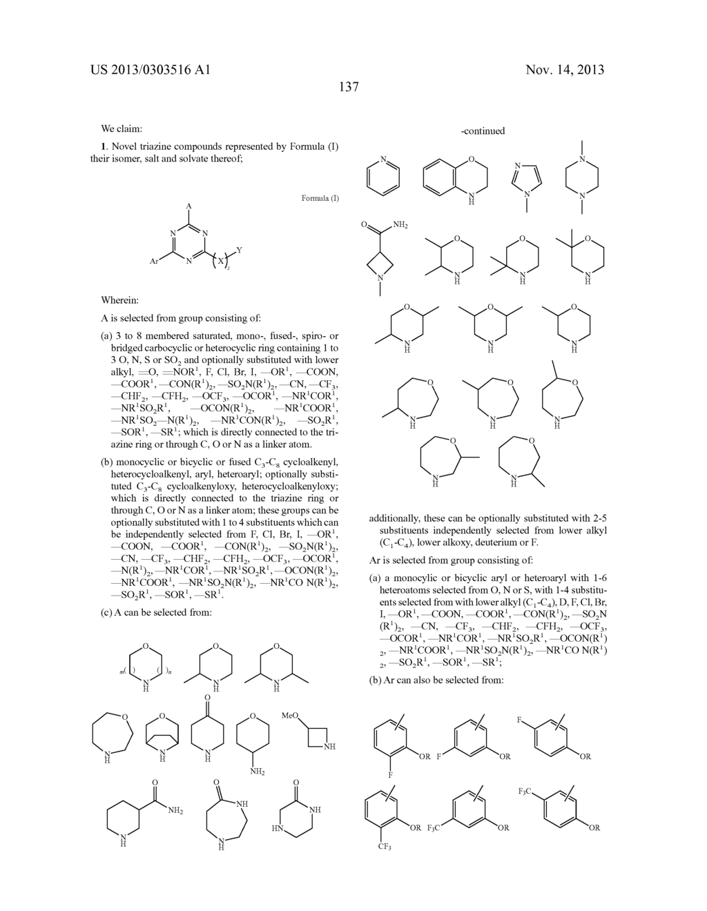 NOVEL TRIAZINE COMPOUNDS - diagram, schematic, and image 138