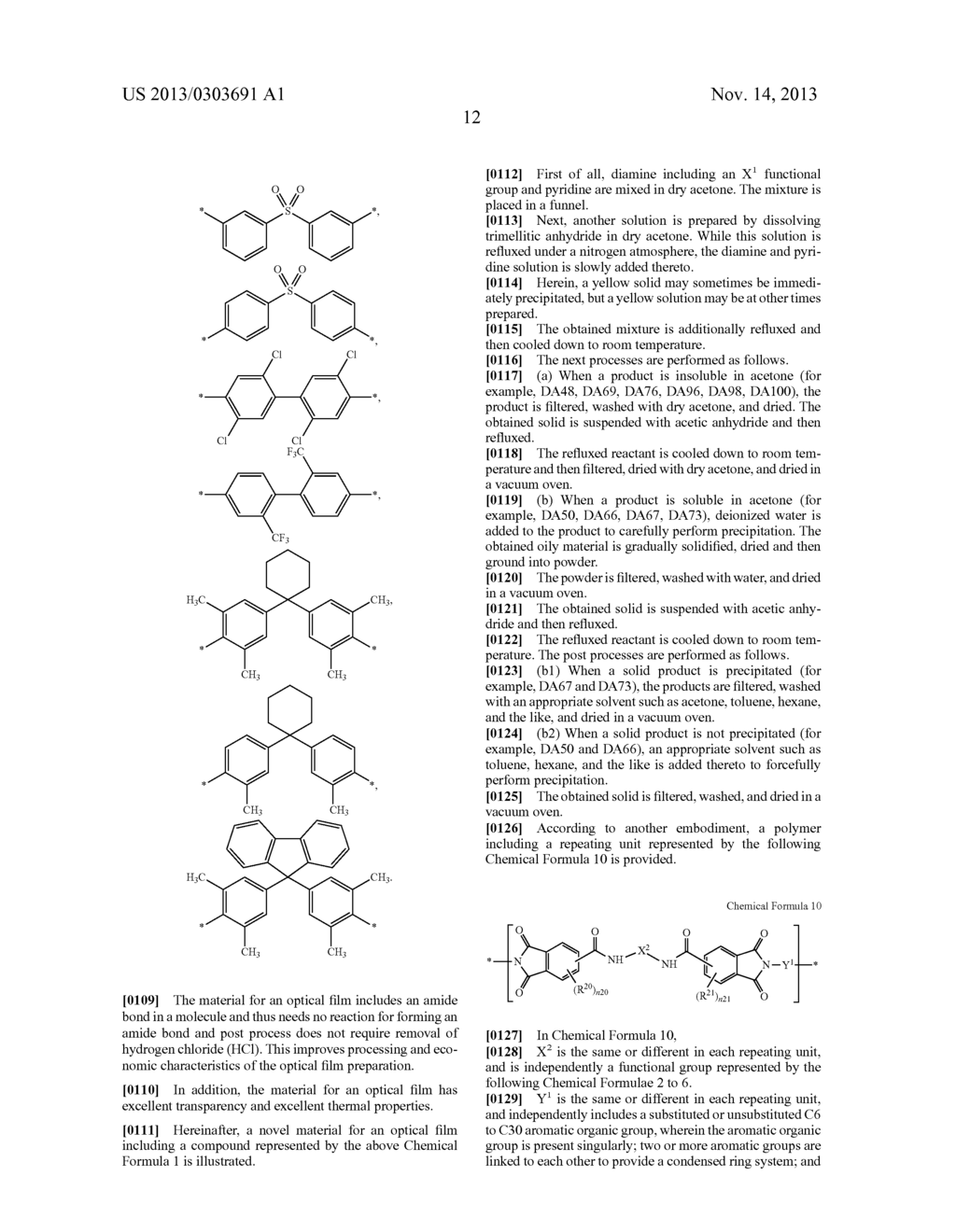 NOVEL MATERIAL FOR OPTICAL FILM, POLYMER, ARTICLE PREPARED BY USING THE     POLYMER, AND DISPLAY DEVICE INCLUDING THE ARTICLE - diagram, schematic, and image 17