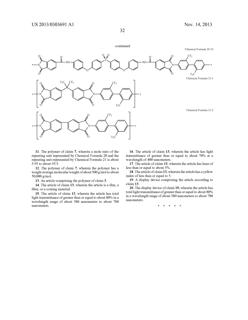 NOVEL MATERIAL FOR OPTICAL FILM, POLYMER, ARTICLE PREPARED BY USING THE     POLYMER, AND DISPLAY DEVICE INCLUDING THE ARTICLE - diagram, schematic, and image 37