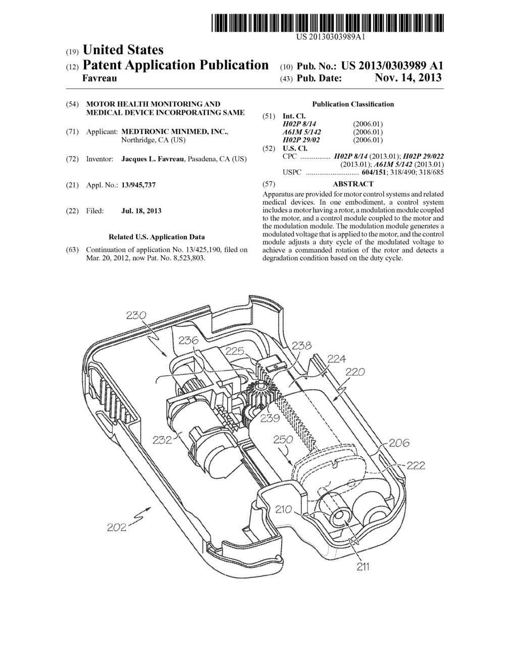 MOTOR HEALTH MONITORING AND MEDICAL DEVICE INCORPORATING SAME - diagram, schematic, and image 01