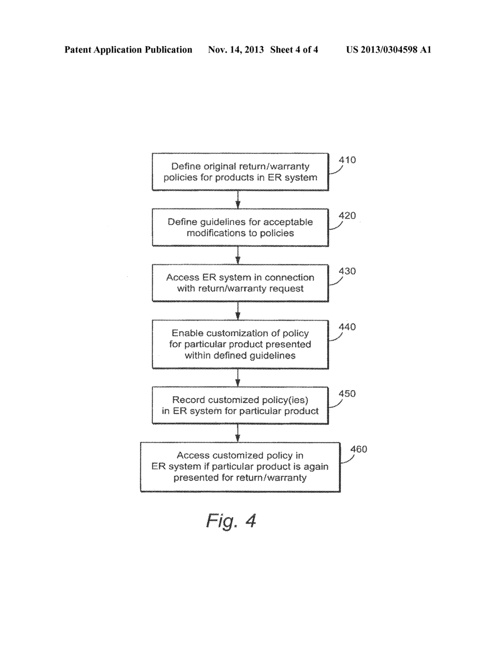 ELECTRONIC PRODUCT REGISTRATION SYSTEM WITH CUSTOMIZABLE RETURN/WARRANTY     PROGRAMS - diagram, schematic, and image 05