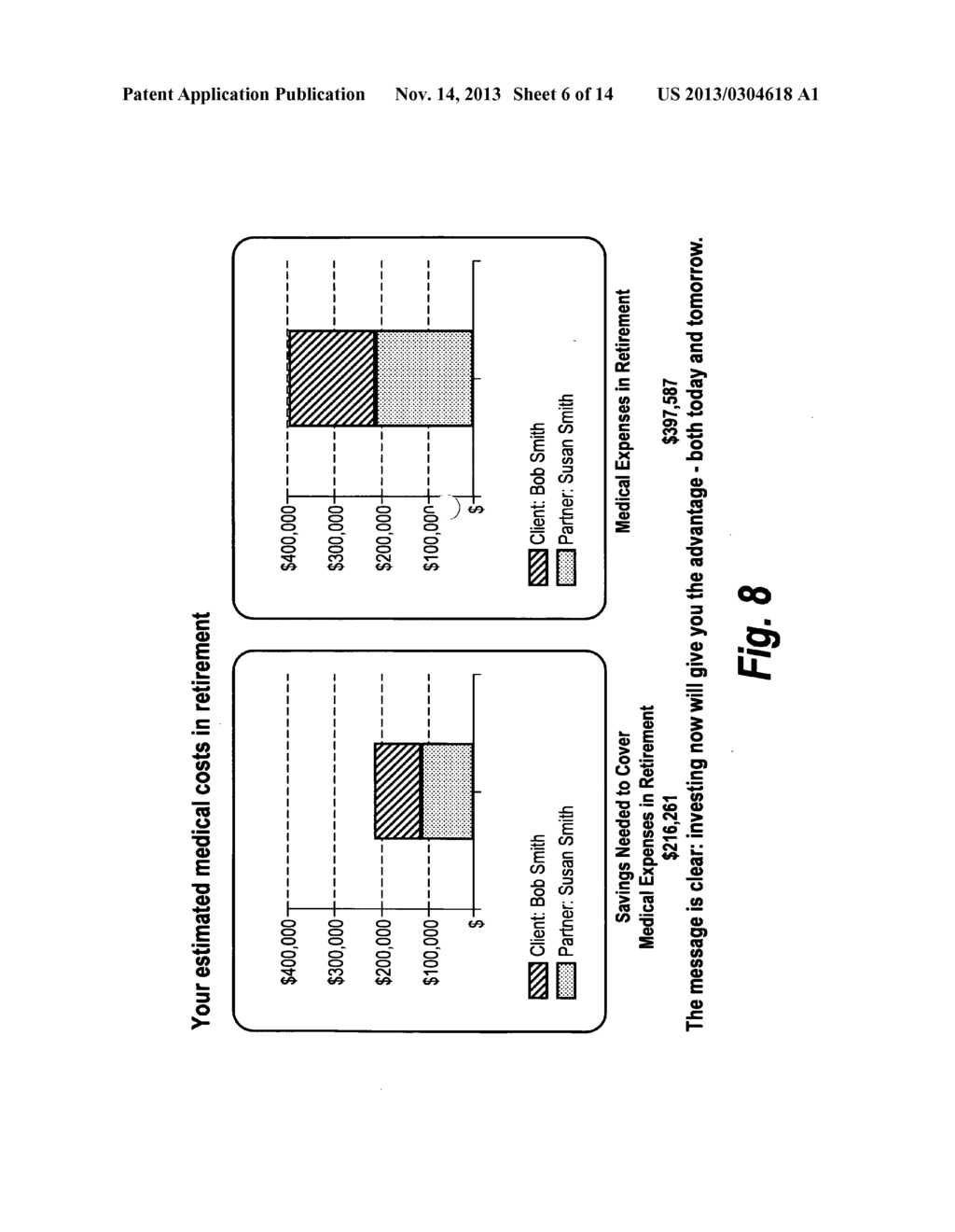 Method, apparatus and system for financial planning incorporating     calculated health costs based on actual claims & the actual cost thereof - diagram, schematic, and image 07