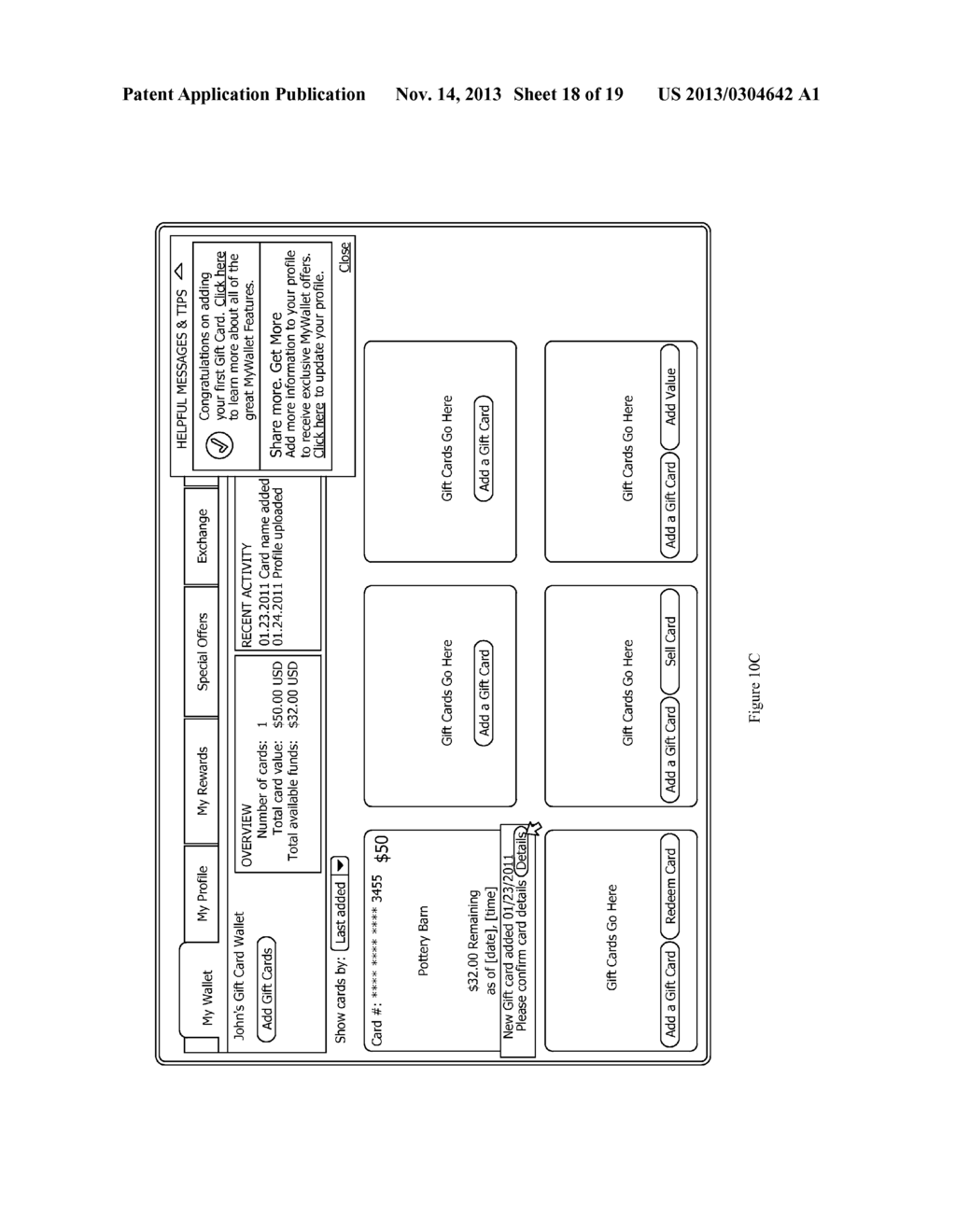 System and Method for Using Intelligent Codes to Add a Stored-Value Card     to an Electronic Wallet - diagram, schematic, and image 19