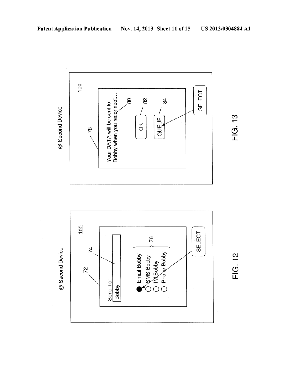 System and Method for Using a First Device to Communicate Data from a     Second Device - diagram, schematic, and image 12