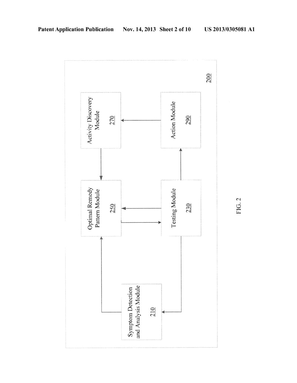 METHOD AND SYSTEM FOR DETECTING SYMPTOMS AND DETERMINING AN OPTIMAL REMEDY     PATTERN FOR A FAULTY DEVICE - diagram, schematic, and image 03