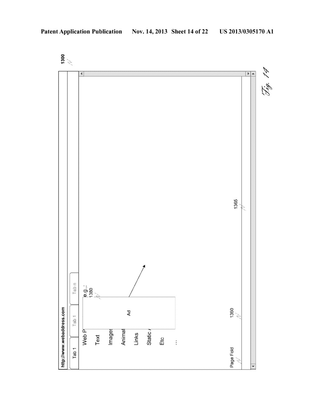 SYSTEMS, TECHNIQUES AND MECHANISMS FOR DISPLAYING ONLINE ADVERTISEMENTS IN     A VIEWABLE AREA OF A WEB BROWSER - diagram, schematic, and image 15