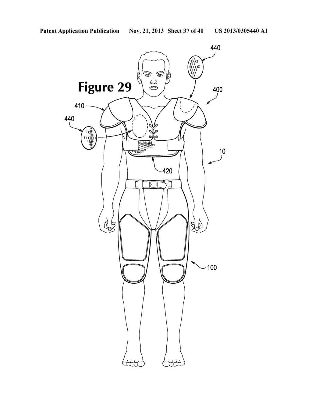 Apparel Incorporating A Protective Element And Method of Use - diagram, schematic, and image 38