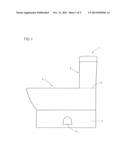 FREESTANDING TOILET WITH CAST-ON TOILET TANK diagram and image