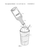 Domed Cup Lid for Holding an Inverted Can or Bottle diagram and image