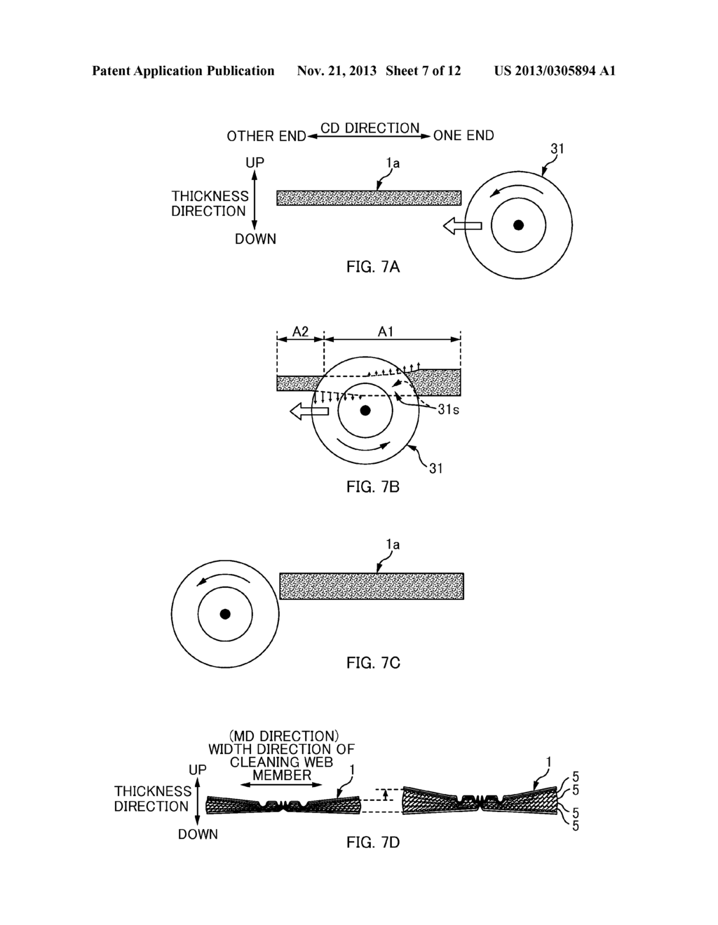 WEB MEMBER CUTTING APPARATUS FOR CUTTING WEB MEMBER THAT HAS A PLURALITY     OF FIBERS INCLUDING TOWS AND WEB MEMBER CUTTING METHOD - diagram, schematic, and image 08