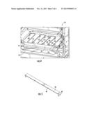 HOME APPLIANCE WITH UNITARY BAKE ELEMENT RETAINER diagram and image