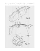 BRAKE LINING WEAR INDICATOR, DISC BRAKE HAVING SUCH AN INDICATOR AND BRAKE     SHOES FOR SUCH A DISC BRAKE diagram and image