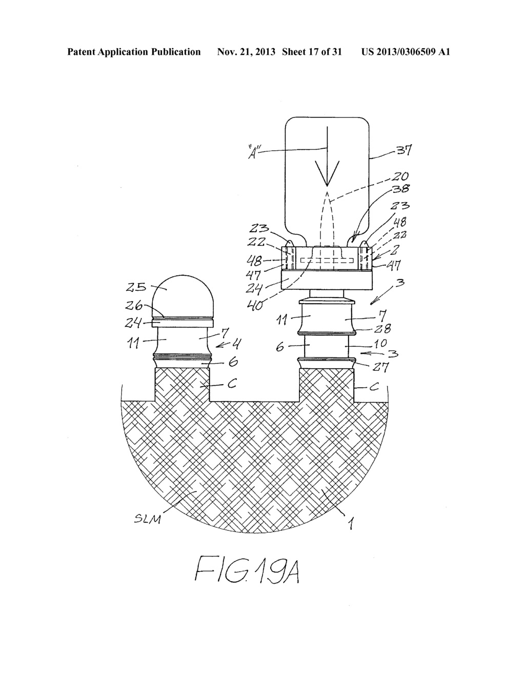 SPIKE-TYPE CONNECTOR FOR A MEDICAMENT RECONSTITUTION BAG, AND SAFETY     DEVICE FOR A BOTTLE CONTAINING A MEDICAMENT TO BE RECONSTITUTED - diagram, schematic, and image 18