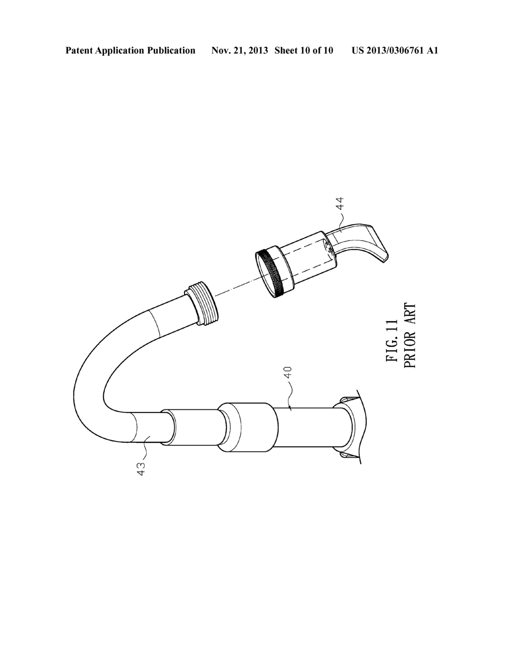 WASHING APPARATUS WITH ADJUSTABLE WATER SPRAYING HEAD - diagram, schematic, and image 11