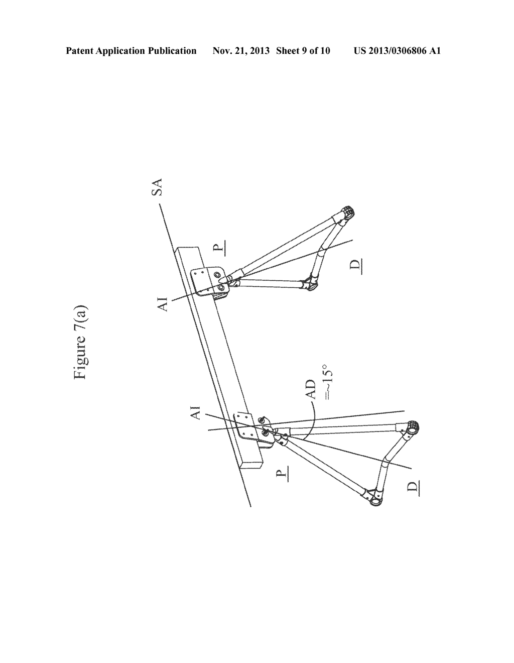 ADJUSTABLE ASSEMBLY FOR PROVIDING ALL-TERRAIN SUPPORT TO TABLES AND OTHER     STRUCTURES - diagram, schematic, and image 10