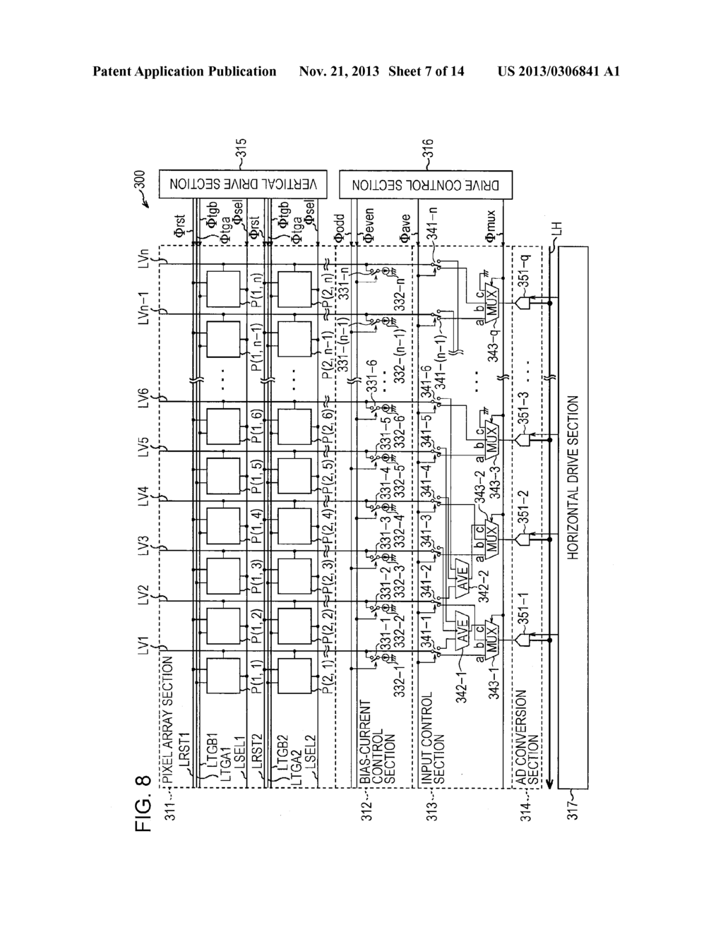 SOLID-STATE IMAGE DEVICE, METHOD OF DRIVING SOLID-STATE IMAGING DEVICE,     AND ELECTRONIC SYSTEM - diagram, schematic, and image 08