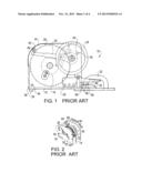 MANUAL MARINE WINCH WITH SAFETY KNOCKOUT OVERRIDE PREVENTING RELEASE OF     WINCH TENSION WITHOUT THE HANDLE IN THE STOWED POSITION diagram and image