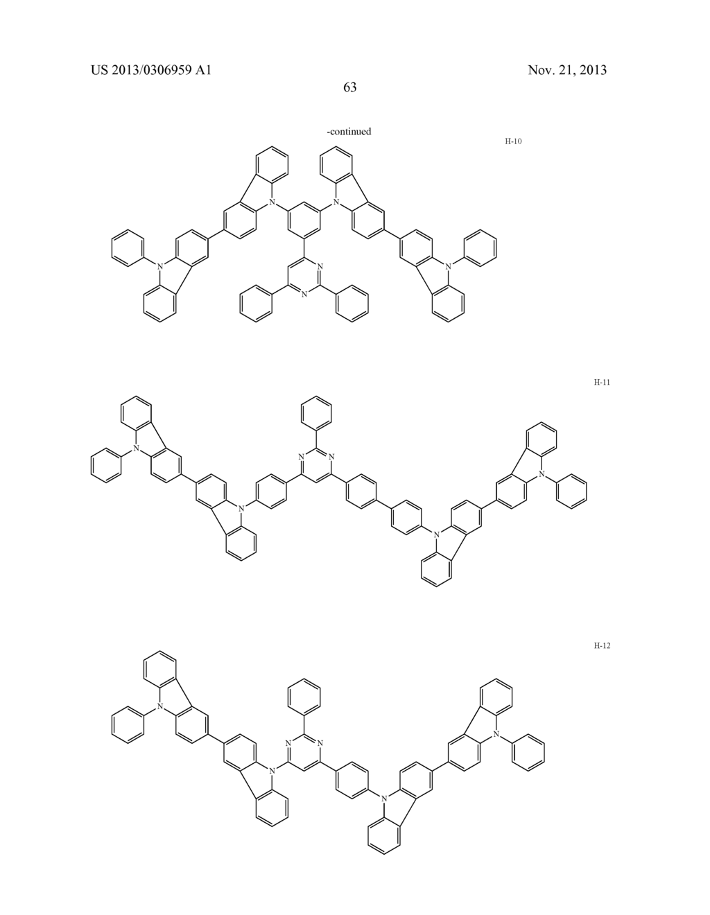 AROMATIC HETEROCYCLE DERIVATIVE AND ORGANIC ELECTROLUMINESCENT ELEMENT     USING SAME - diagram, schematic, and image 67