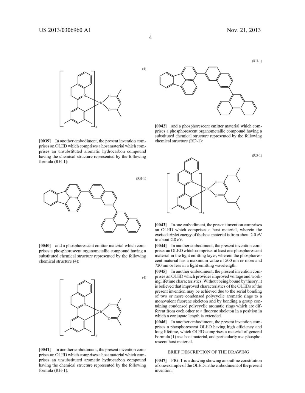 ORGANIC LIGHT EMITTING DEVICE AND MATERIALS FOR USE IN SAME - diagram, schematic, and image 06