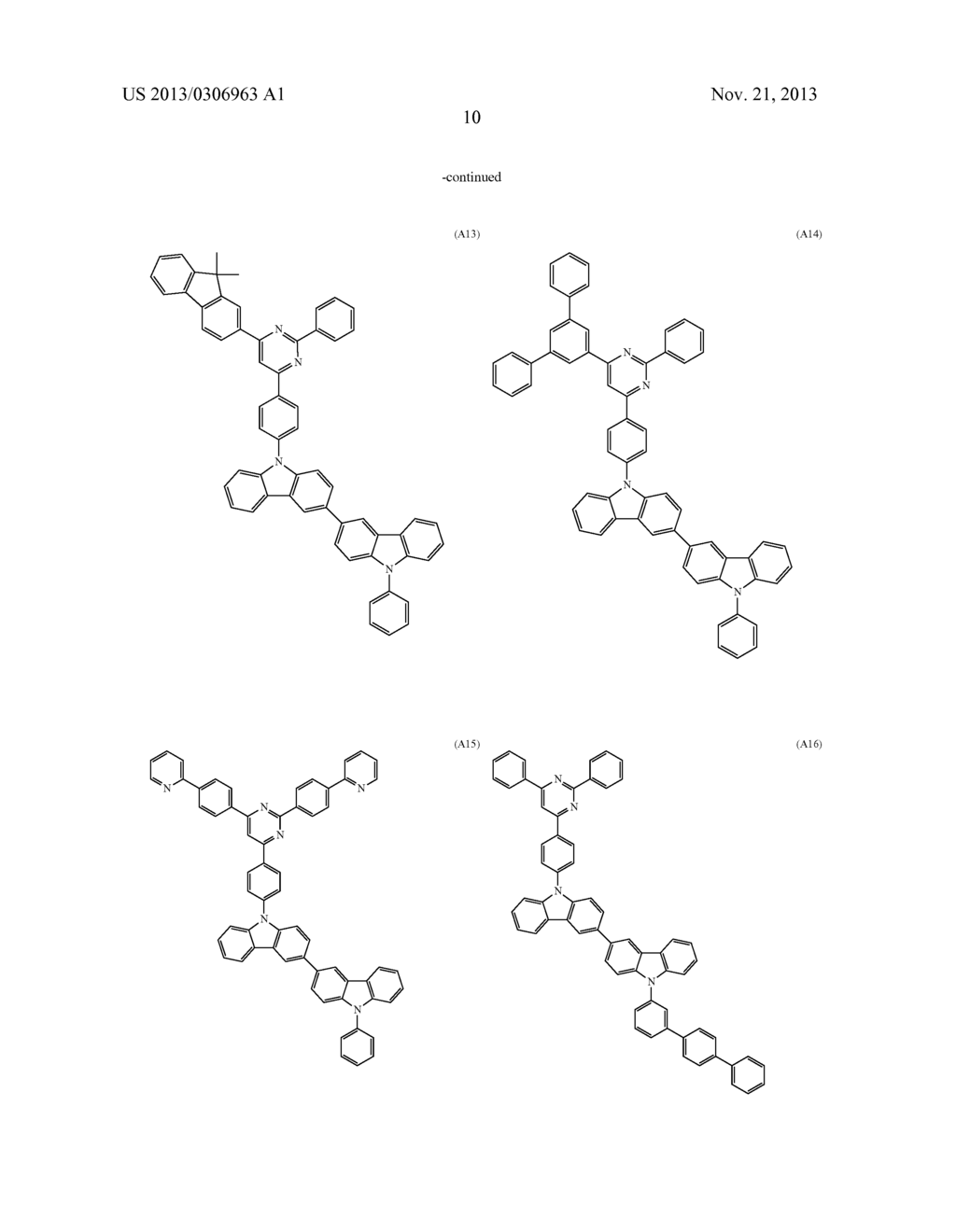 ORGANIC LIGHT EMITTING DEVICE AND MATERIALS FOR USE IN SAME - diagram, schematic, and image 12