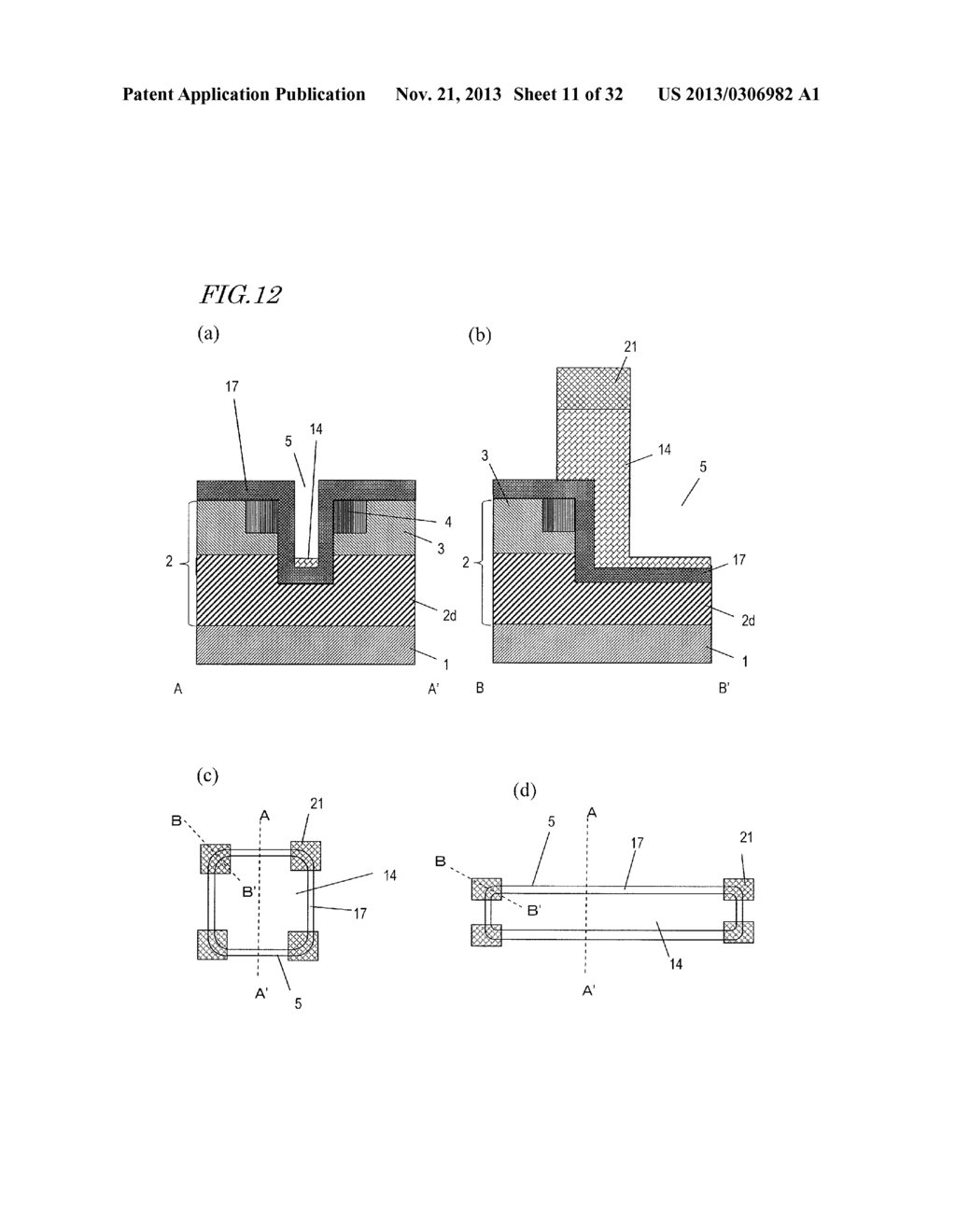 SEMICONDUCTOR DEVICE AND METHOD FOR PRODUCING SAME - diagram, schematic, and image 12