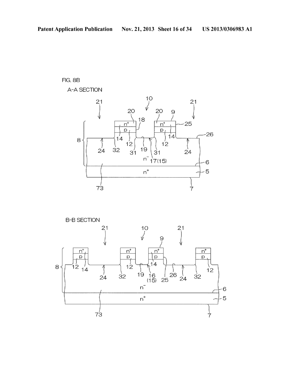 SEMICONDUCTOR DEVICE AND METHOD FOR PRODUCING SAME - diagram, schematic, and image 17