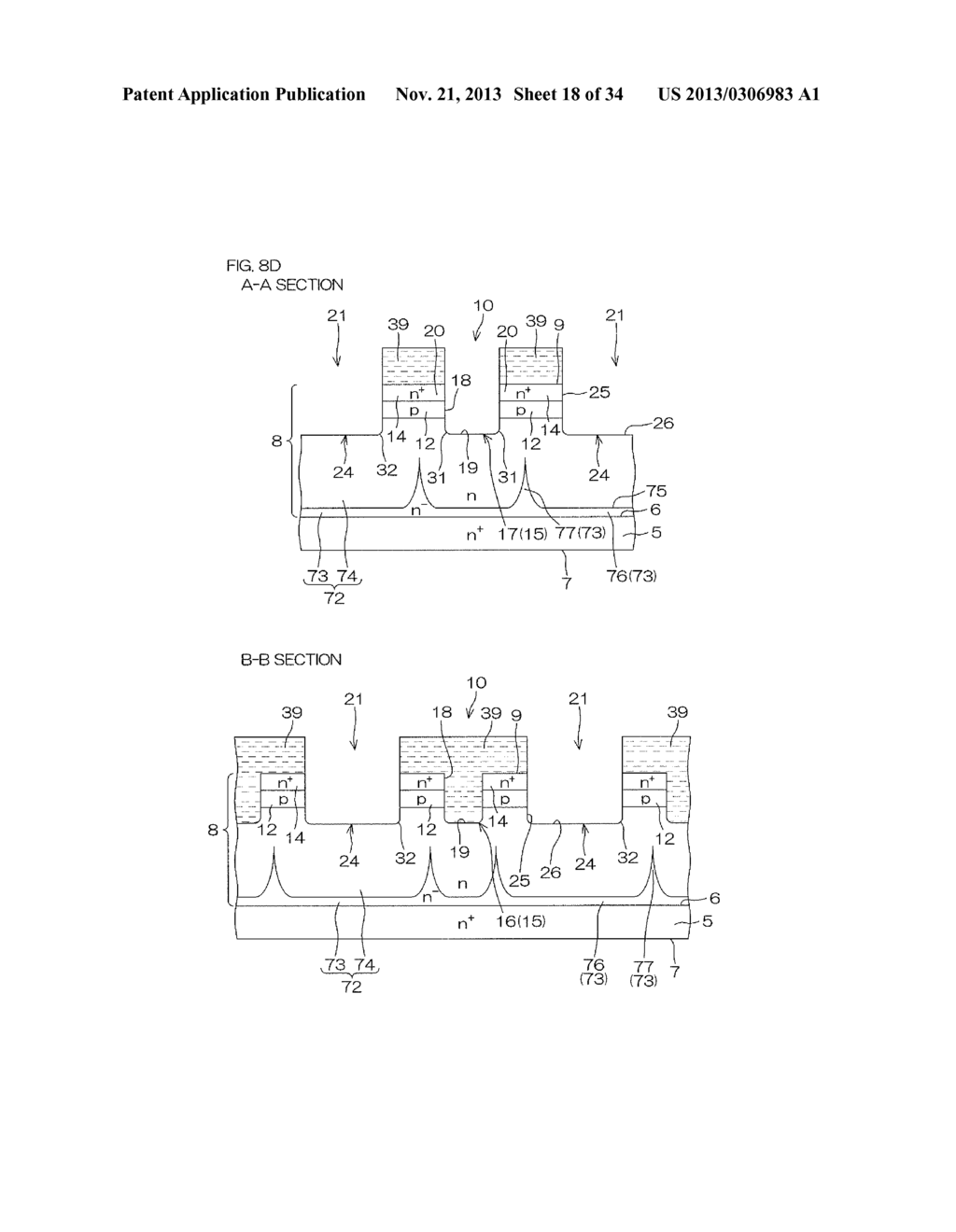 SEMICONDUCTOR DEVICE AND METHOD FOR PRODUCING SAME - diagram, schematic, and image 19