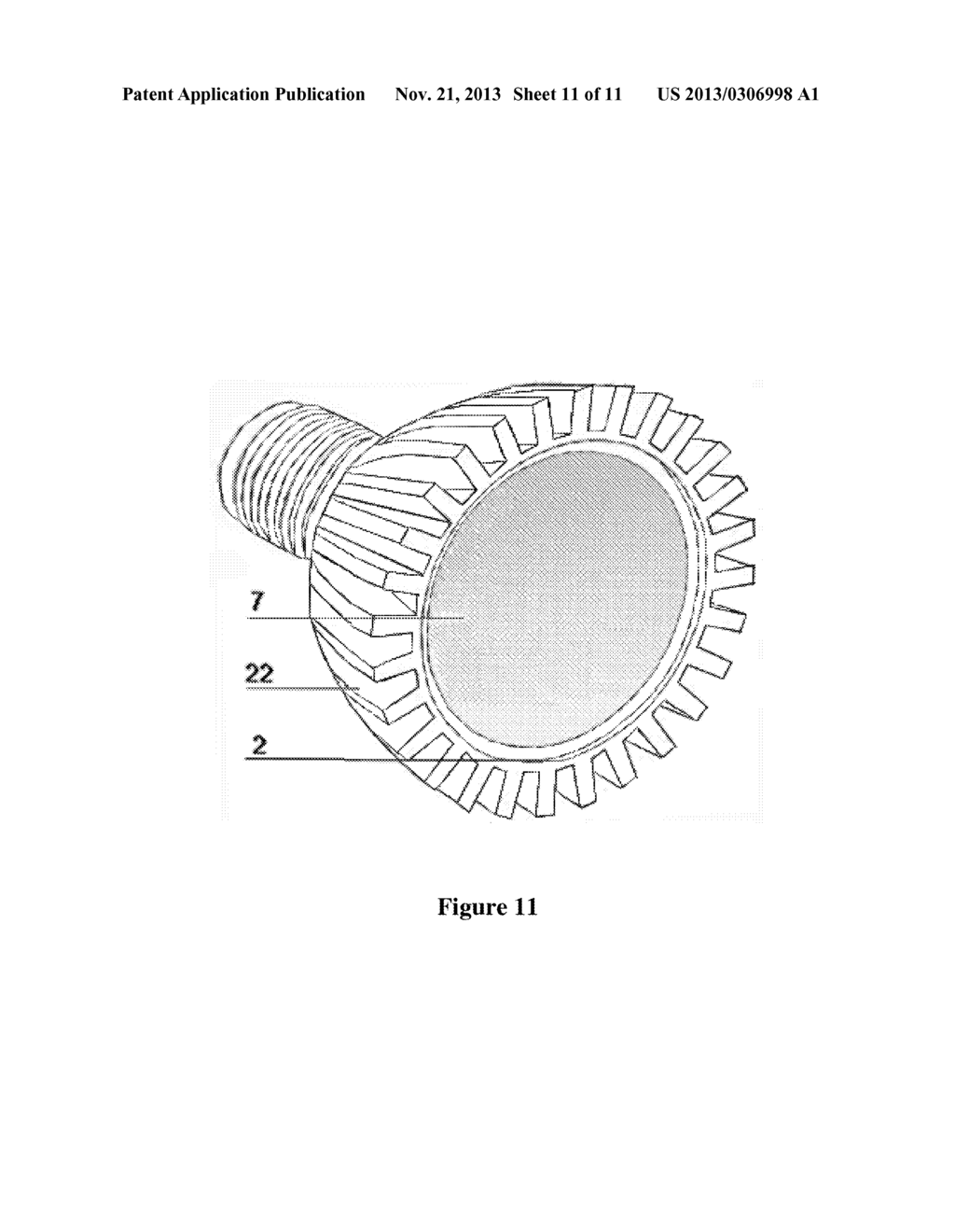 LED White Light Source with Remote Photoluminescent Reflecting Converter - diagram, schematic, and image 12