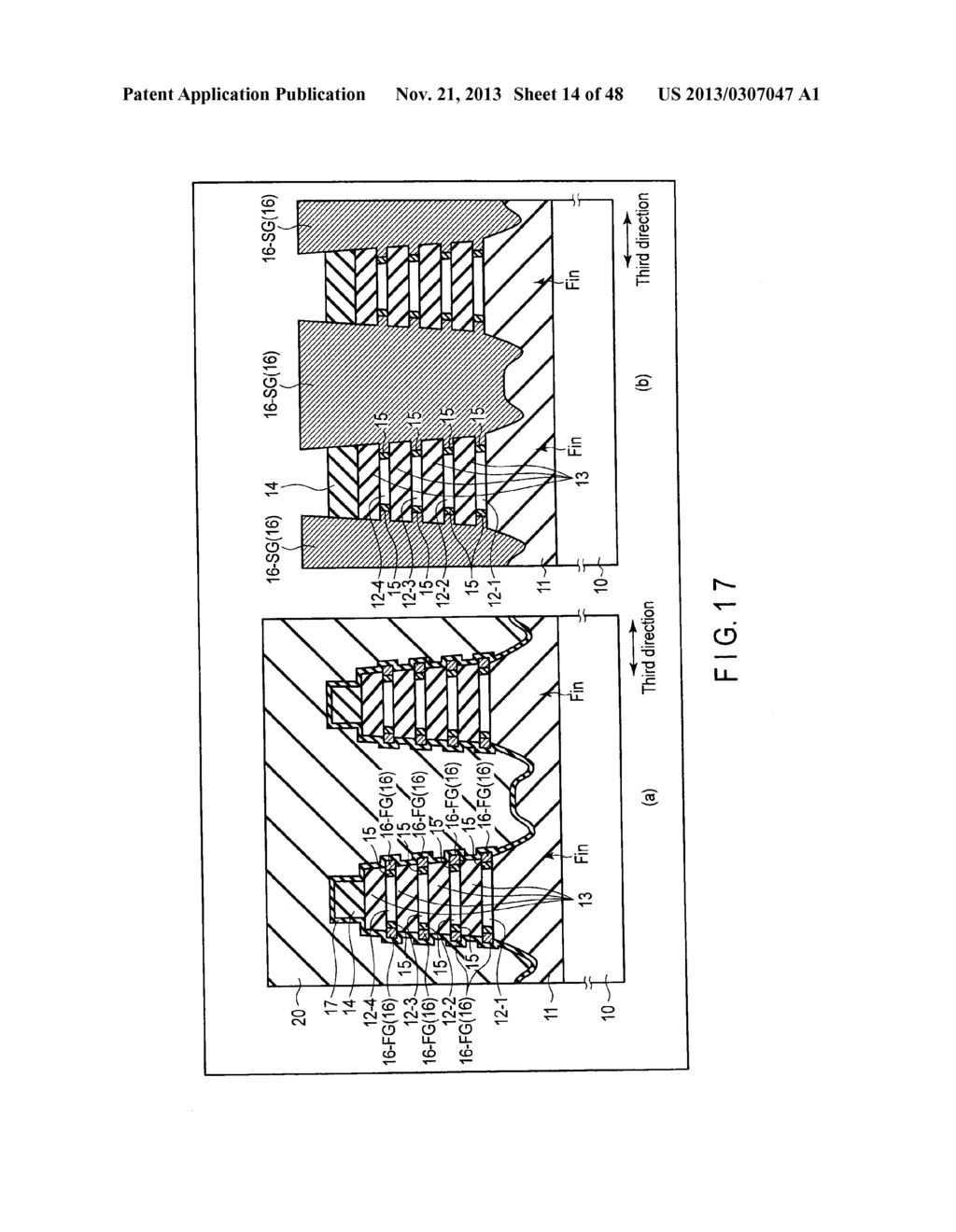 NONVOLATILE SEMICONDUCTOR MEMORY DEVICE AND METHOD OF MANUFACTURING THE     SAME - diagram, schematic, and image 15