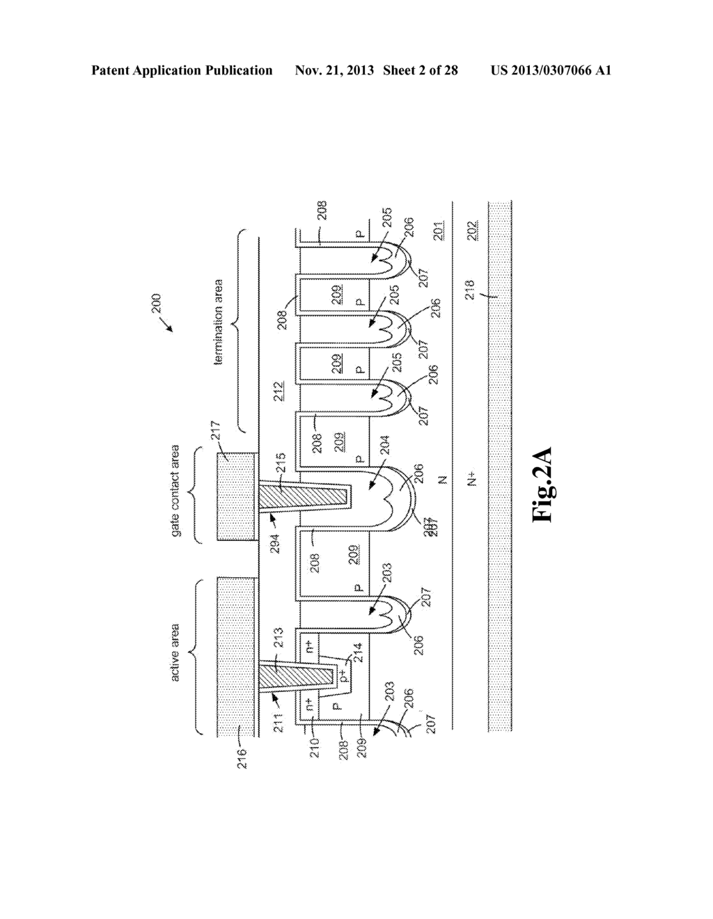 TRENCH MOSFET WITH TRENCHED FLOATING GATES HAVING THICK TRENCH BOTTOM     OXIDE AS TERMINATION - diagram, schematic, and image 03